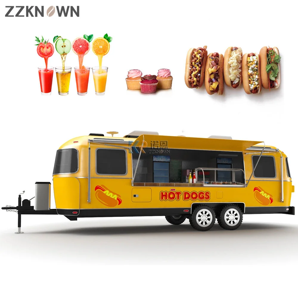 Hot Selling Fast Street Vending Carts Mobile FoodTrailer  Top Quality Airstream Kiosk