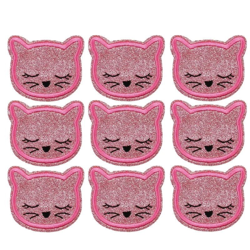 

1PCS Pink Rainbow Cheetah Embroidery Patch Butterfly Mixed Sticker Retail for DIY Computer Label Ironing Decoration
