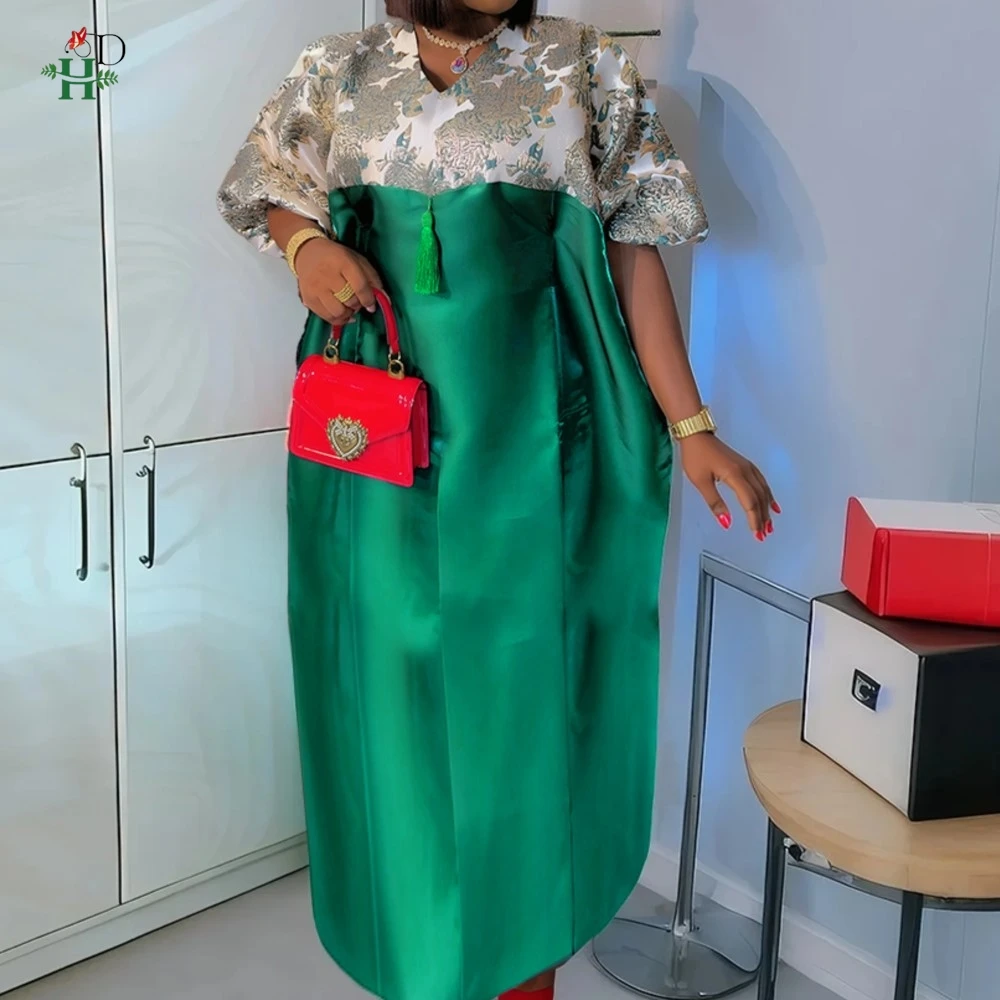 

H&D African Dress For Woman Kaftan Dress Plus Size Wedding Party Kanzu Gown Church Clothes Luxury Elegant Boubou 2025 Takchita