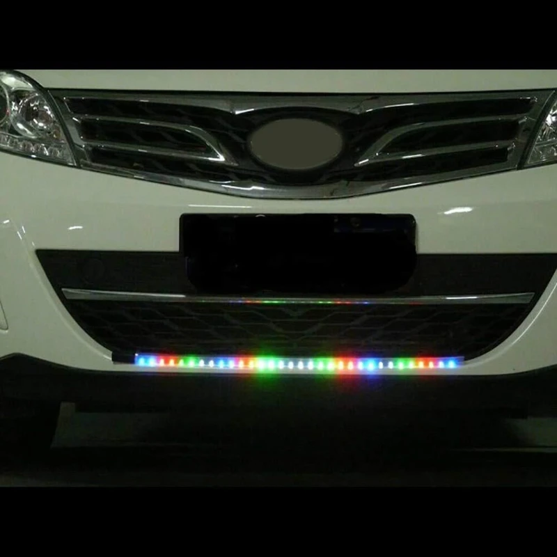 12V 5050 48LED RGB LED Knight Rider Scanner Lighting Bar Suitable for Car SUV Truck Interior Exterior Decoration 7-Color