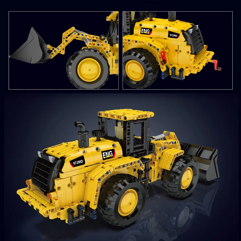 Mould King 17084 Technical Car Toys The 972M Wheel Loader Building Block Enginerring Truck Model Brick Set Kids Christmas Gift view 2