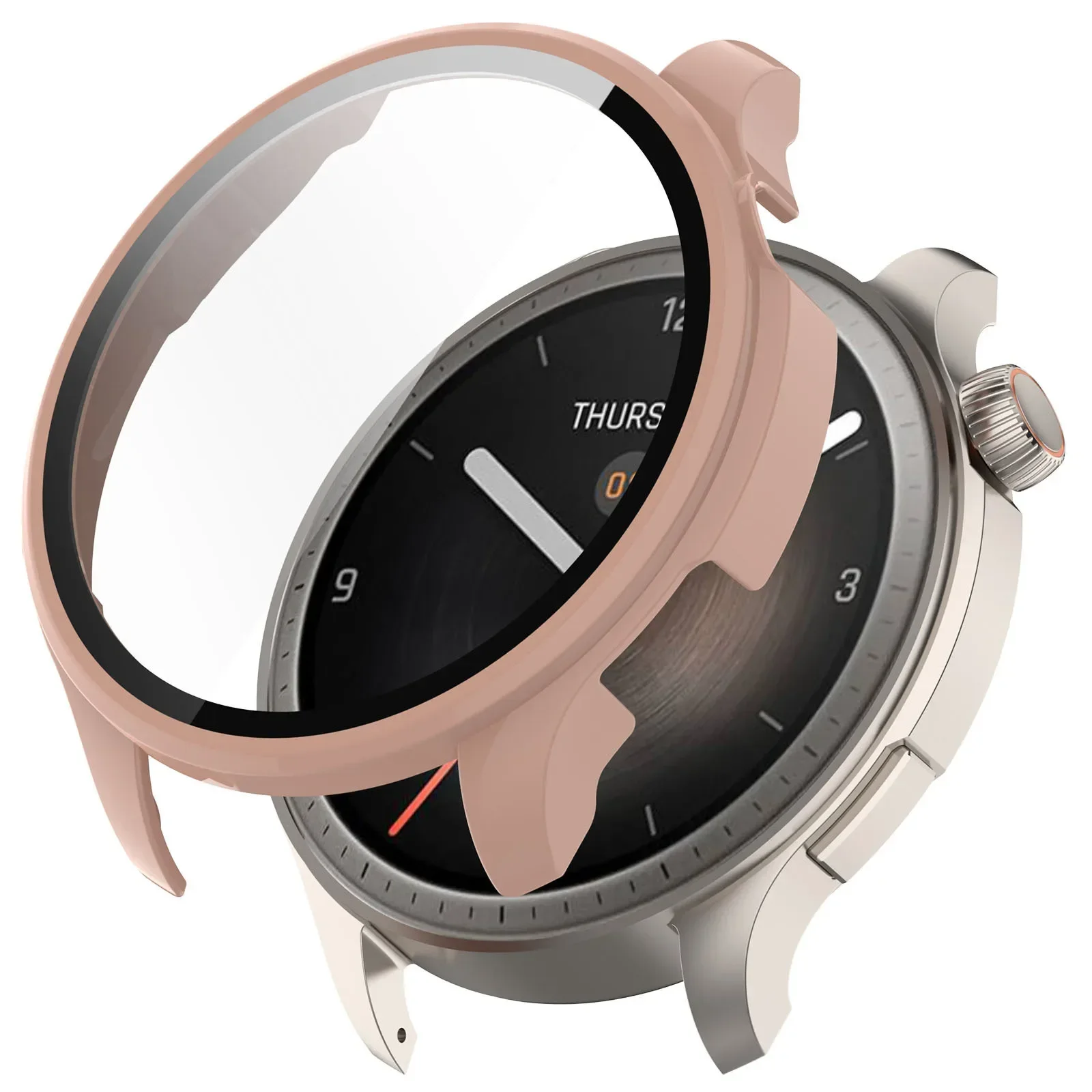Glass + Case for Amazfit Balance Accessory PC All-around Bumper Protective Cover + Screen Protector for Amazfit Balance image 2