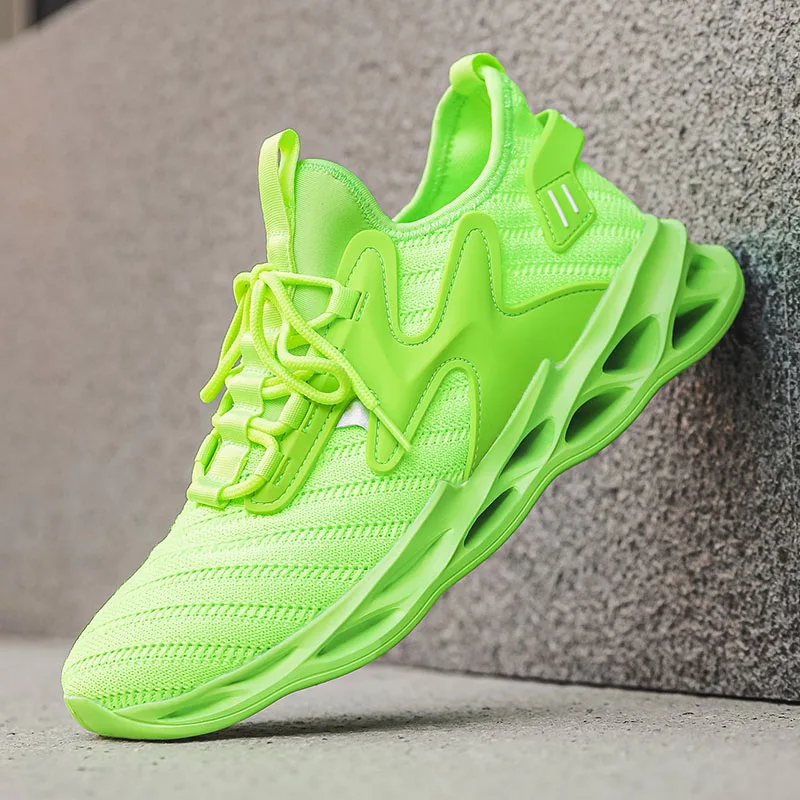 

Мужские и женские кроссовки, дышащая вязаная повседневная спортивная обувь, уличные противоскользящие кроссовки, легкая спортивная прогулочная обувь на шнуровке