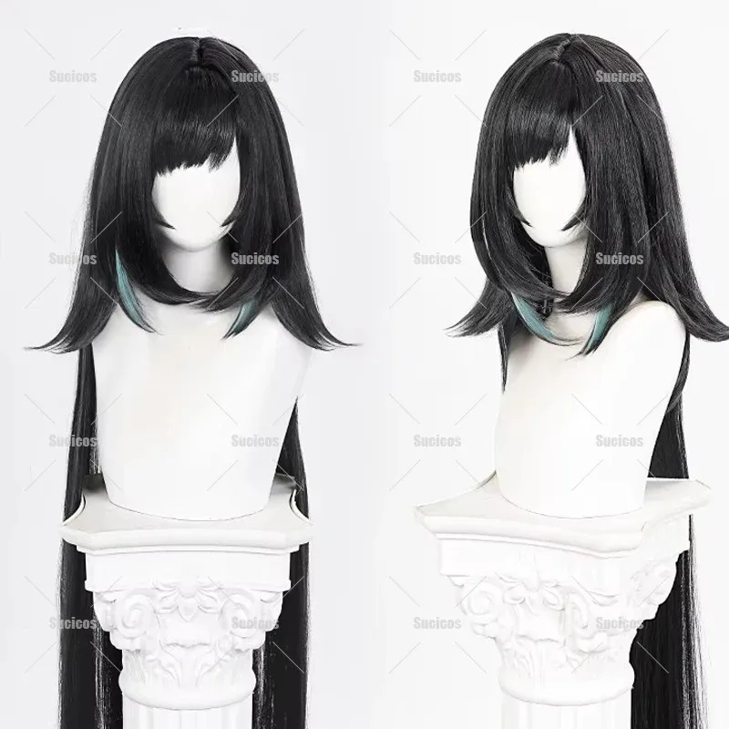 Genshin Impact Lan Yan 코스프레 의상 가발 드레스 머리 장식 귀걸이 머리 장식 여성 남성 할로윈 카니발 역할 놀이 신발 소품