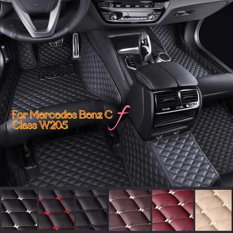 Car Floor Mats For Mercedes Benz C Class W205 C180 200 220 250 260 300 350 400 450 2014-15 2016 2017 2018 2019 2020 Accessories
