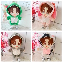 Cotton Doll Clothes Dinosaur Rabbit Shark Giraffe Unicorn Jumpsuit for 10cm 20cm Doll Clothes Dress Up Accessories