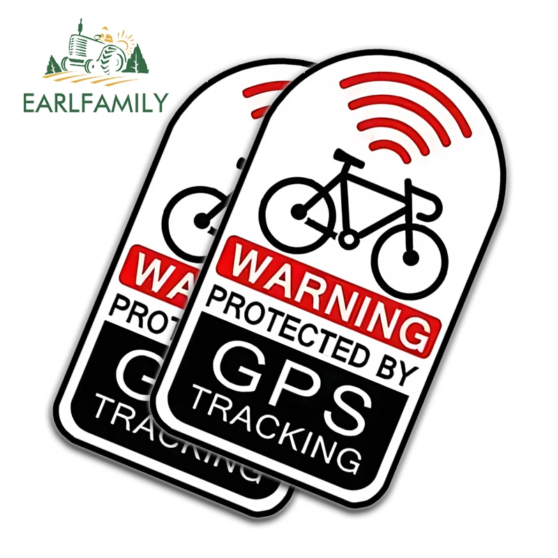 ملصق EARLFAMILY Gps للدراجة، ملصقات سيارات تحذيرية مضحكة، إبداعية مناسبة لنظام التشغيل Windows، ملحقات خدش الصفر