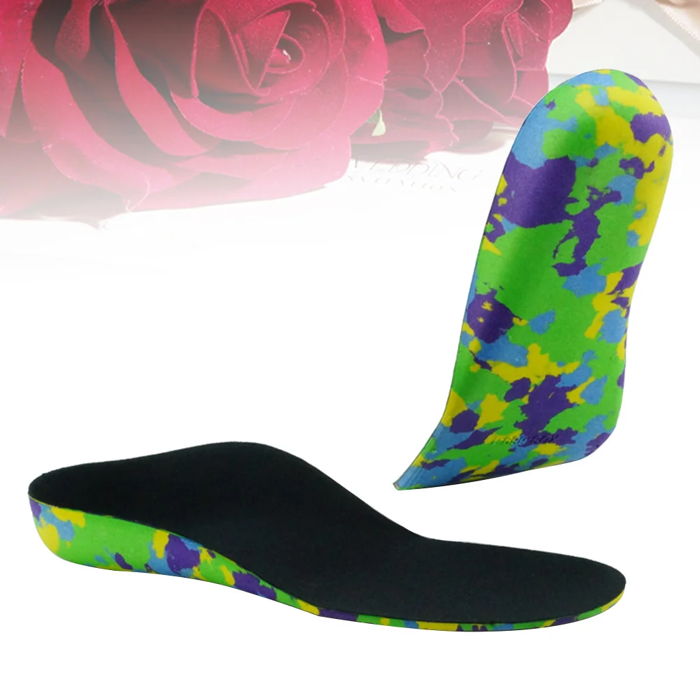 

Foot Care Insoles for Kids Orthotic Arch Support Inserts for Flatfoot and Pronation Correction Fit All Shoes 27-29 Black