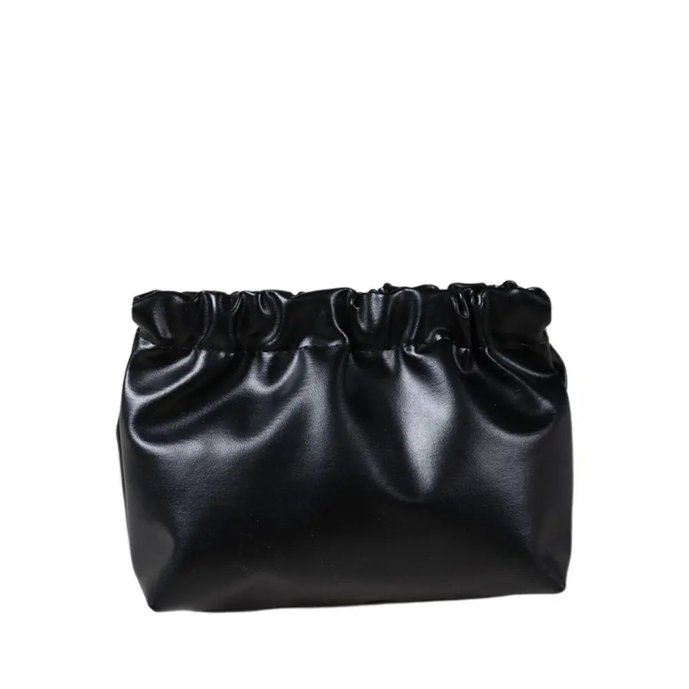 

Pu Leather Mini Cosmetic Bag Storage Bag Travel Supplies Coin Purse Self-closing Makeup Bag Leaf Spring Bag Outdoor