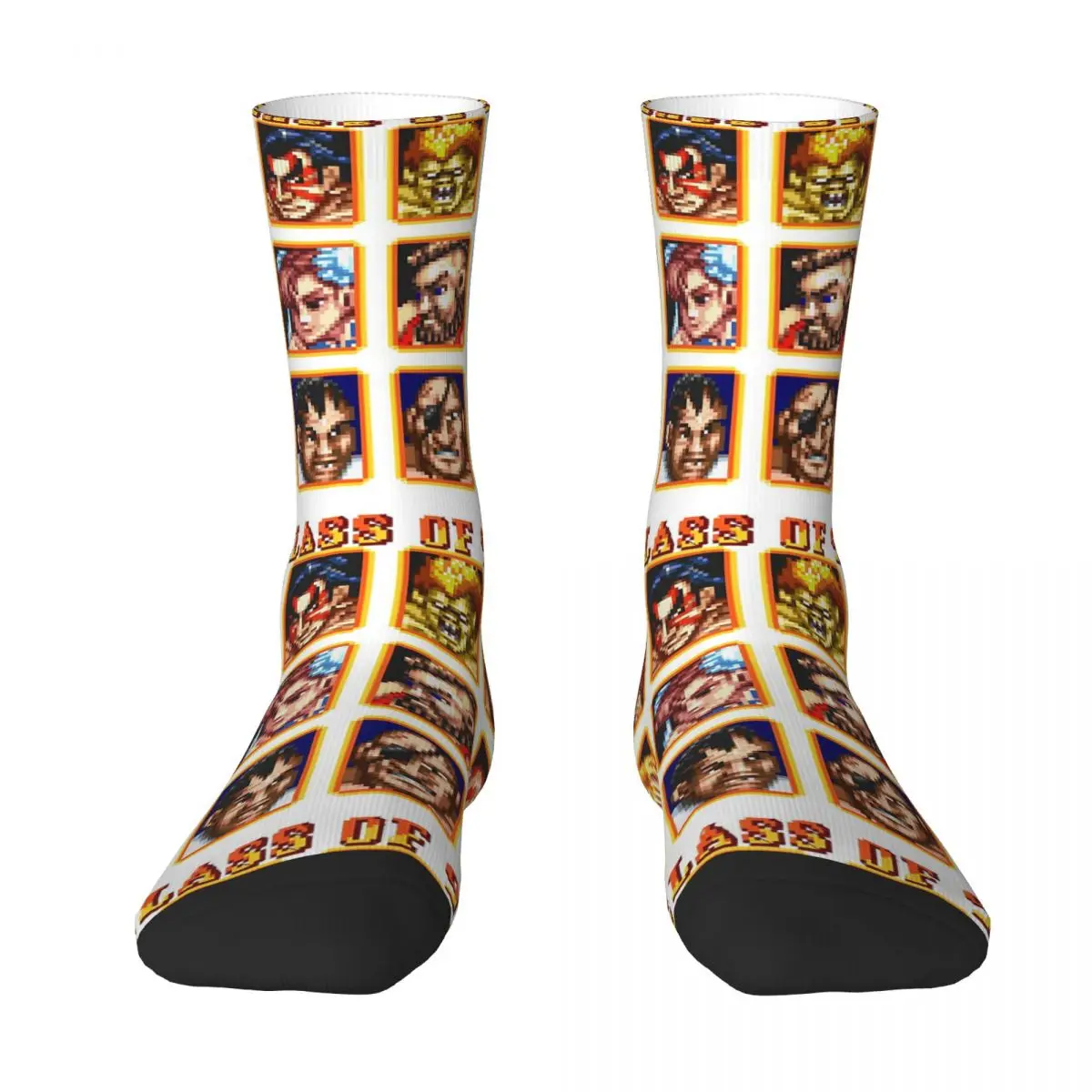 Defeated Portraits Super Street Fighter Socks Harajuku Sweat Absorbing Stockings All Season Long Socks Accessories Unisex Gifts