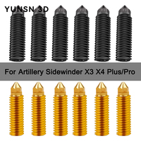 Upgrade Volcano Nozzle For Artillery Sidewinder X4 X3 Plus/Pro Hotend  Hard steel Brass Nozzle 3D Printer Parts