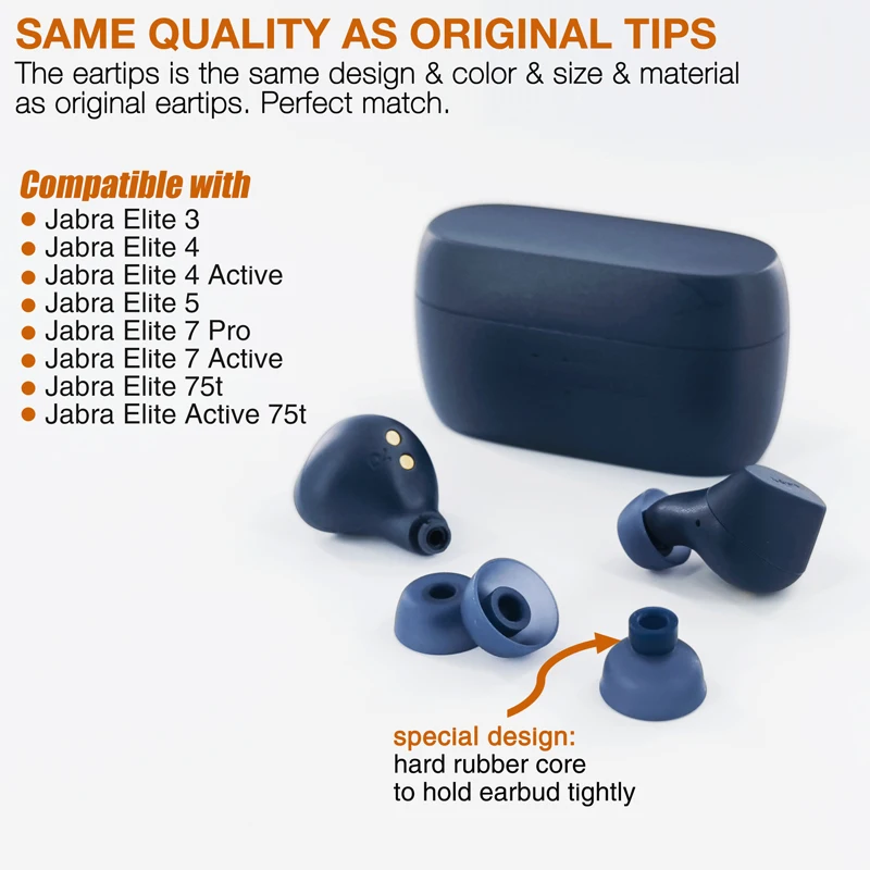 イヤーチップは、Jabra Elite 3 & 4 & 4 Active & 5 & 7 Pro & 7