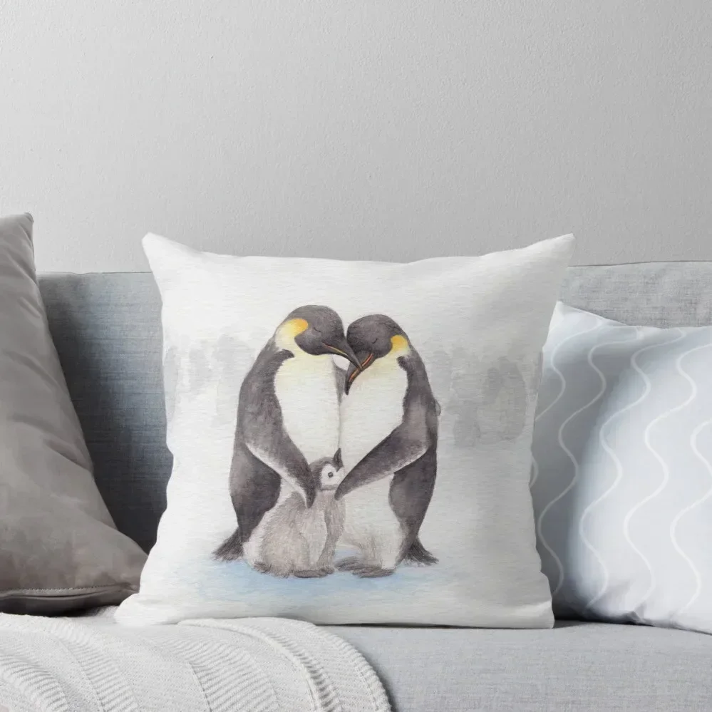 Penguin Huddle Throw Pillow Cushions For Sofa Luxury Pillow Cover sleeping pillows pillow