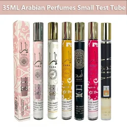 35ml pequeno tubo de ensaio perfumes árabes fragrância duradoura spray floral perfume eau de parfum colônia desodorantes presentes de alta qualidade