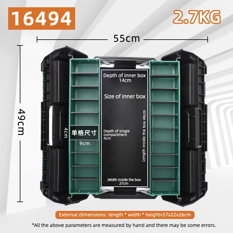 Портативный многофункциональный складной ящик для инструментов большой емкости, настраиваемый OEM-фурнитура, бытовой чехол для ремонта автомобиля