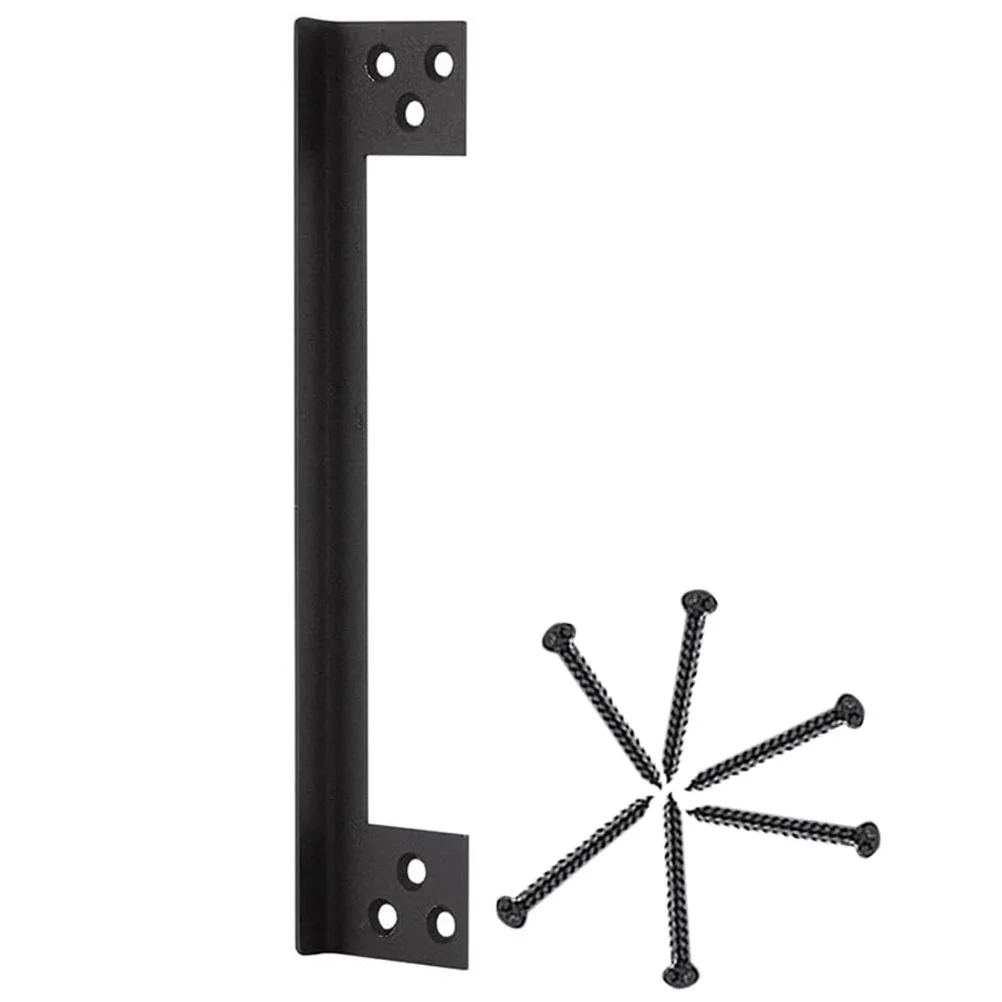 مزلاج الباب لوحة حماية غطاء أمان معدني Outswing مزلاج درع دائم طويل الأمد استخدام Outswing الباب حامي الأمن #4