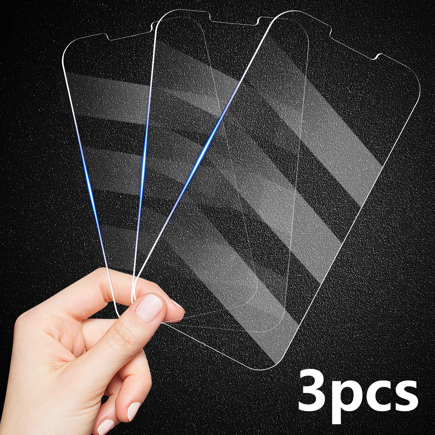 3pcs Tempered Glass for Iphone 6 X XR 11 Pro Max 12 13 Screen Protector Protective Front Film for Iphone SE 2020 Guard Protector