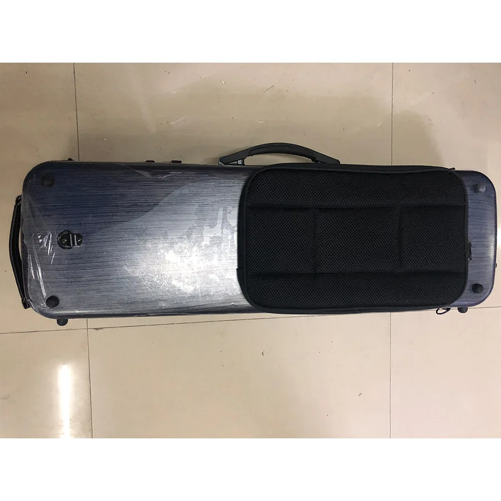Waterproof and drop-proof piano protector violin case blue brushed hard case with score bag strap Exit case