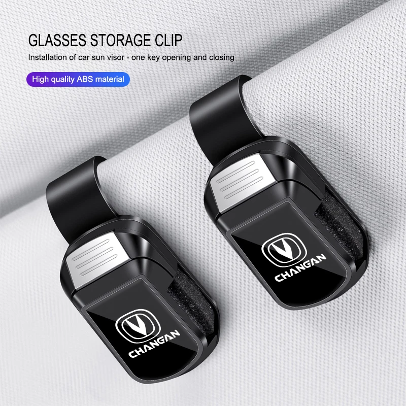 

Car Glasses Storage Clip Sun Visor Sunglasses Holder For Changan CS75 CS35 Plus CS15 CS95 RAETON CX70 CS55 EADO CX20 Alsvin CS15