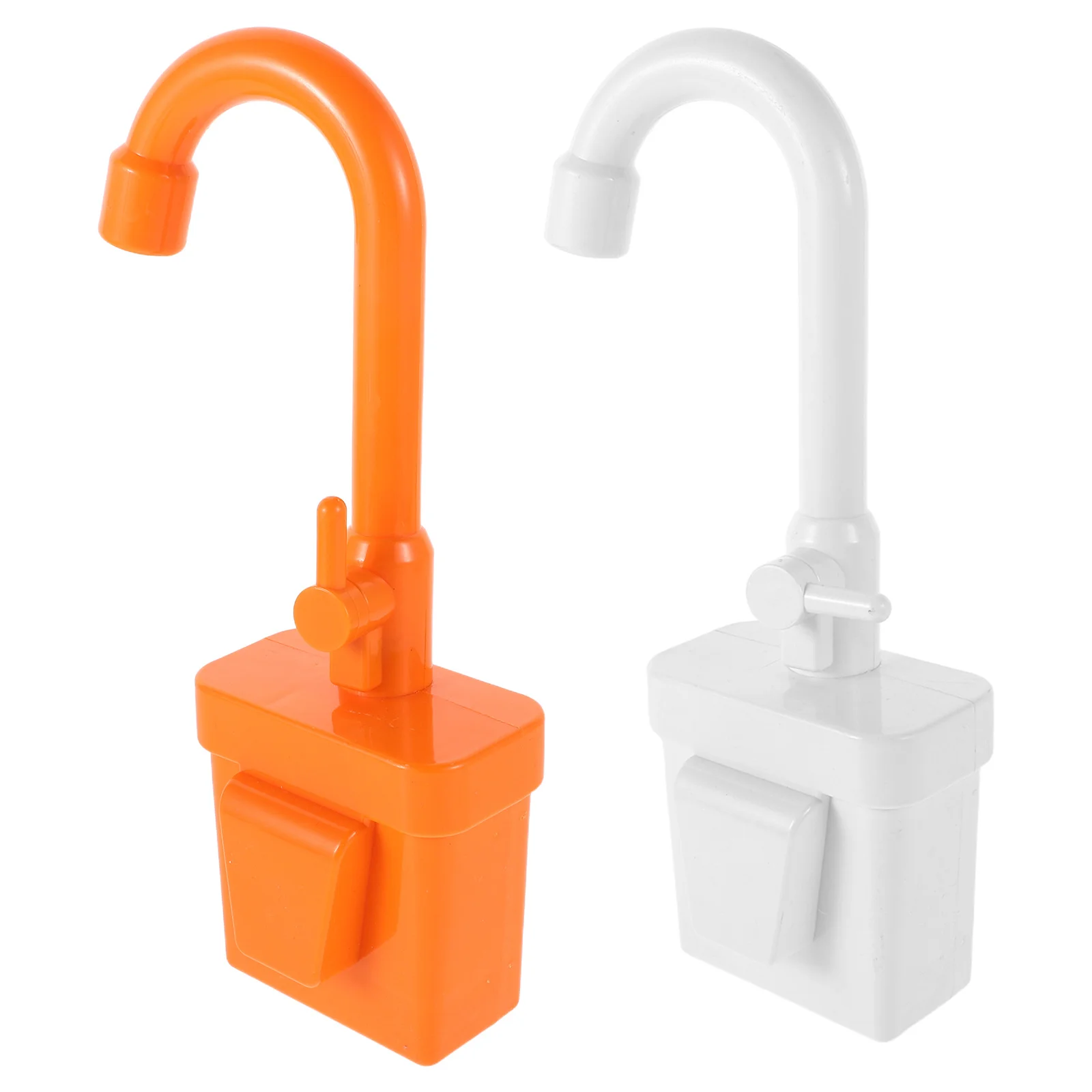 ก๊อกน้ำของเล่น 2 ชิ้น แบบหมุนได้ พร้อมระบบหมุนเวียนน้ำไฟฟ้า อุปกรณ์เสริมครัวจำลอง สำหรับเด็ก