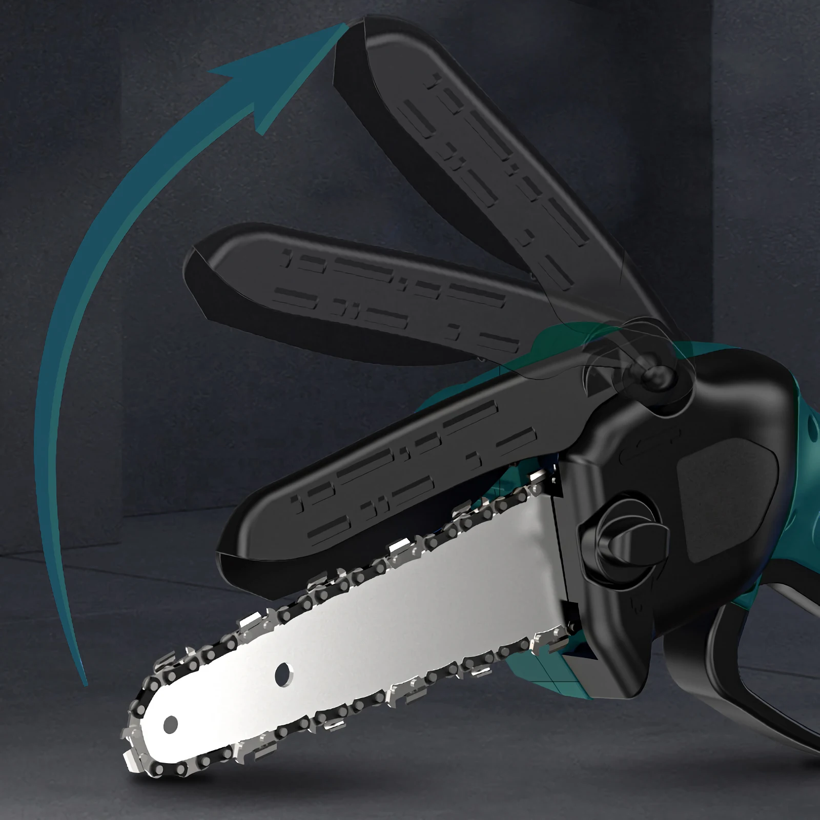 6" Akku-Holzschneider-Kettensäge mit 2XPower-Batterien