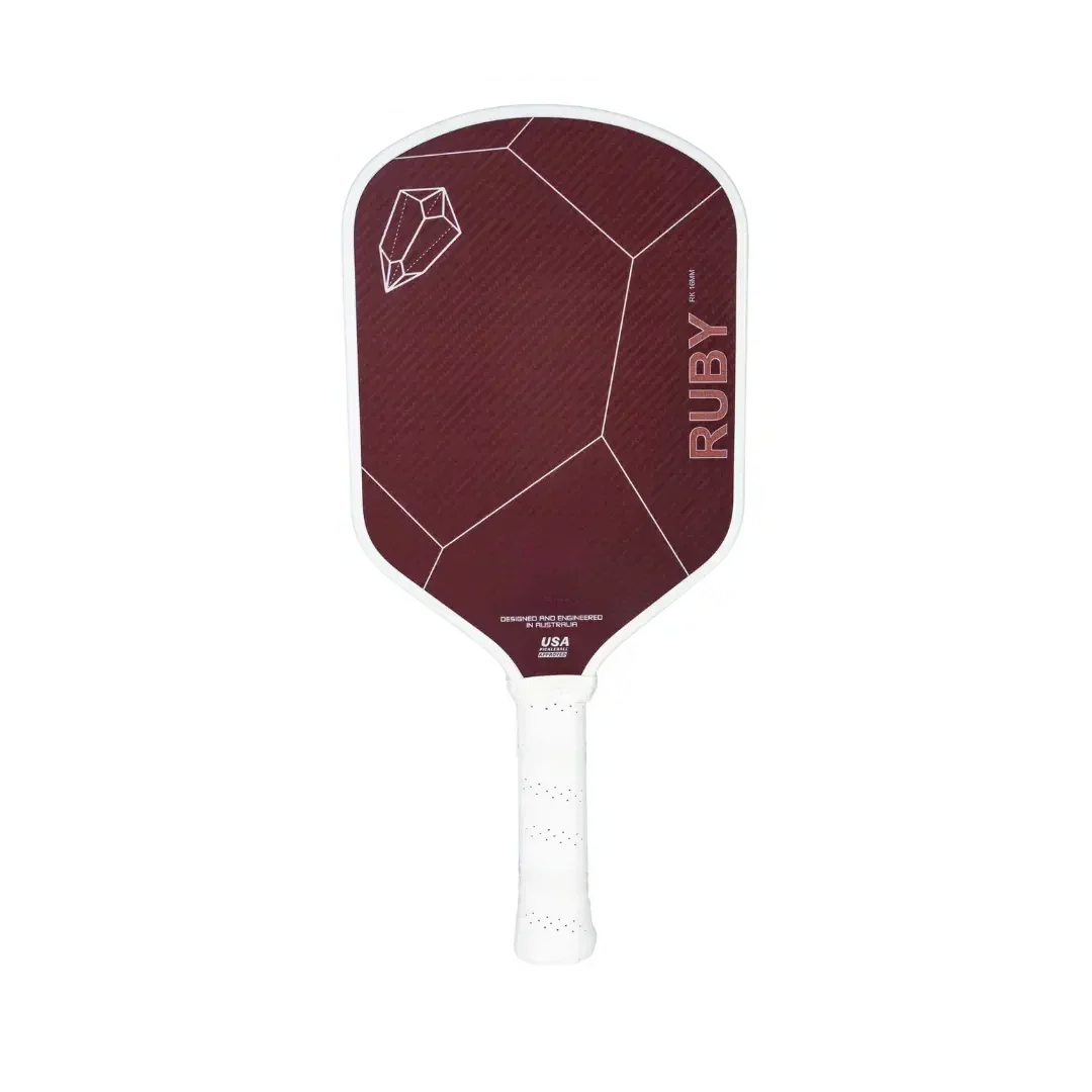 

RUBY Pickleball Paddle,Thermoformed Unibody Red Kevlar carbon fibre 16MM Honeycomb Core,Professional Racket