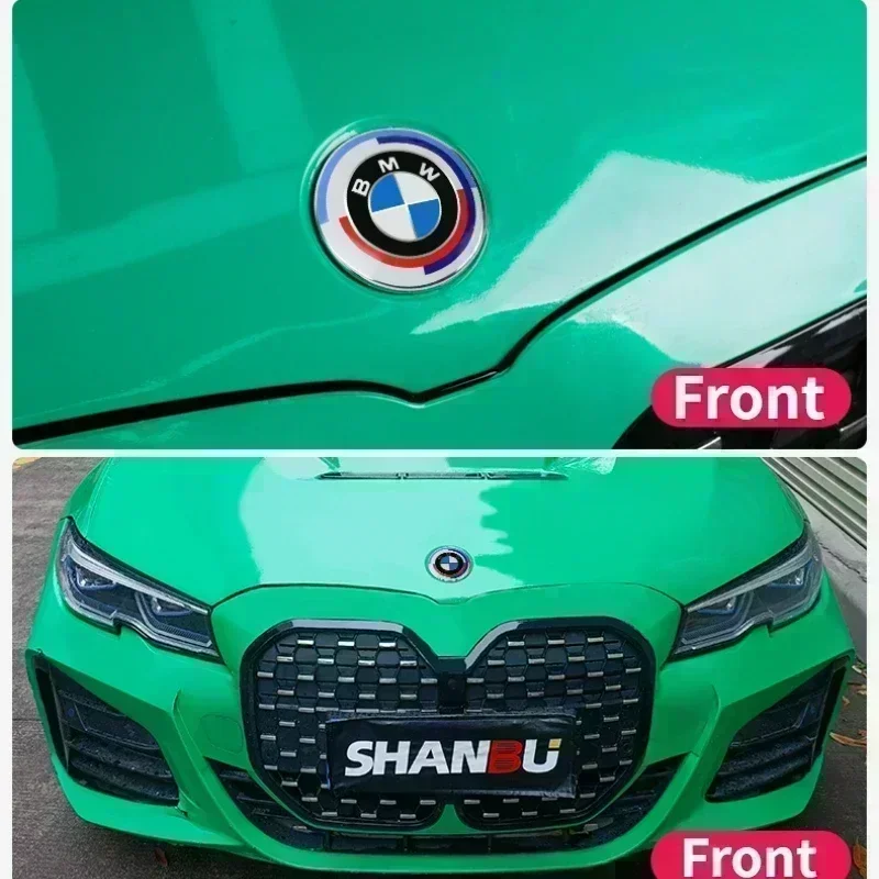

Interior Mouldings New 2025 For BMW 50th Anniversary Logo 82mm+Rear Badge 74mm+Wheel HubCap 68mm+Steering Wheel Sticker 45mm 202