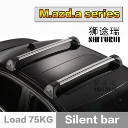 SHITURUI For Mazda ATENZA 3 5 6 8 ultra quiet truck roof bar car special aluminum alloy belt lock roof rack corss rack 2pcs