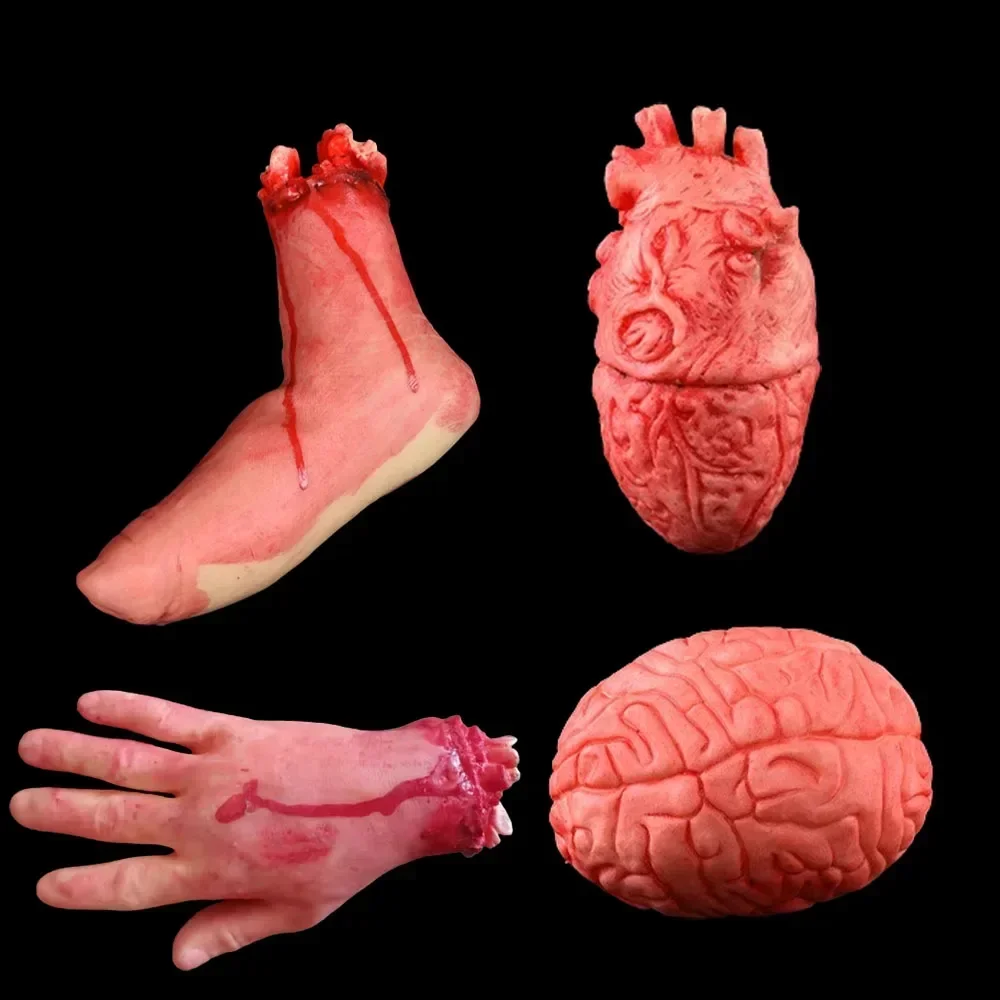 Halloween Hängende Leichen-Requisite, Künstlicher Totenleichnam aus Latex, Gruselige Dekoration für Spukhaus, Gartenparty, Horror-Requisiten ﻿ – Detail 12
