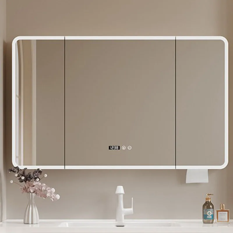 Fashion Mirror Bathroom Cabinet Shelves Vanity Cheap Skincare Partitions Closet Cupboard Accent Gabinete Postmodern Furniture