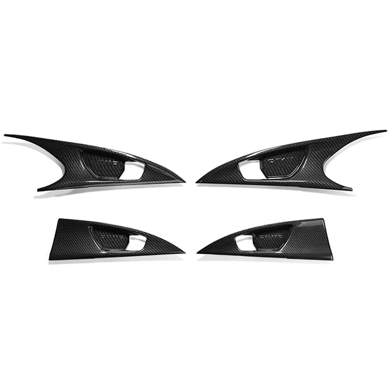 

ABS Carbon Fiber Style Door Handle Covers Trims Interior Decoration Accessories for Honda Civic Sedan