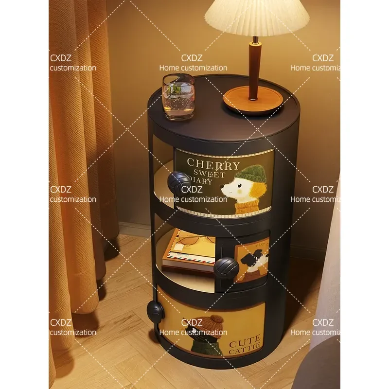 Antique Style Sofa Side Table Removable Coffee Table Living Room Small Table Creative Bedside Cabinet High End Furniture