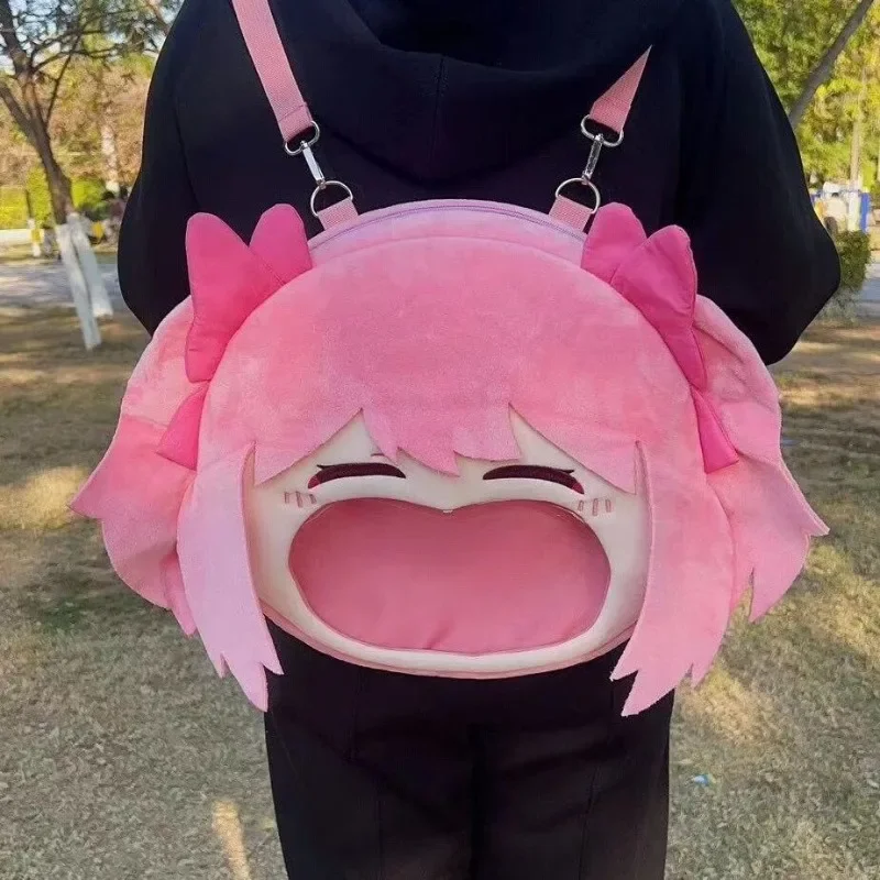 Puella Magi Madoka Magica   Kaname Madoka 2D Anime Cartoon Bar Jiguzi Storage Storage Backpack Messenger Bag Gift wholesale