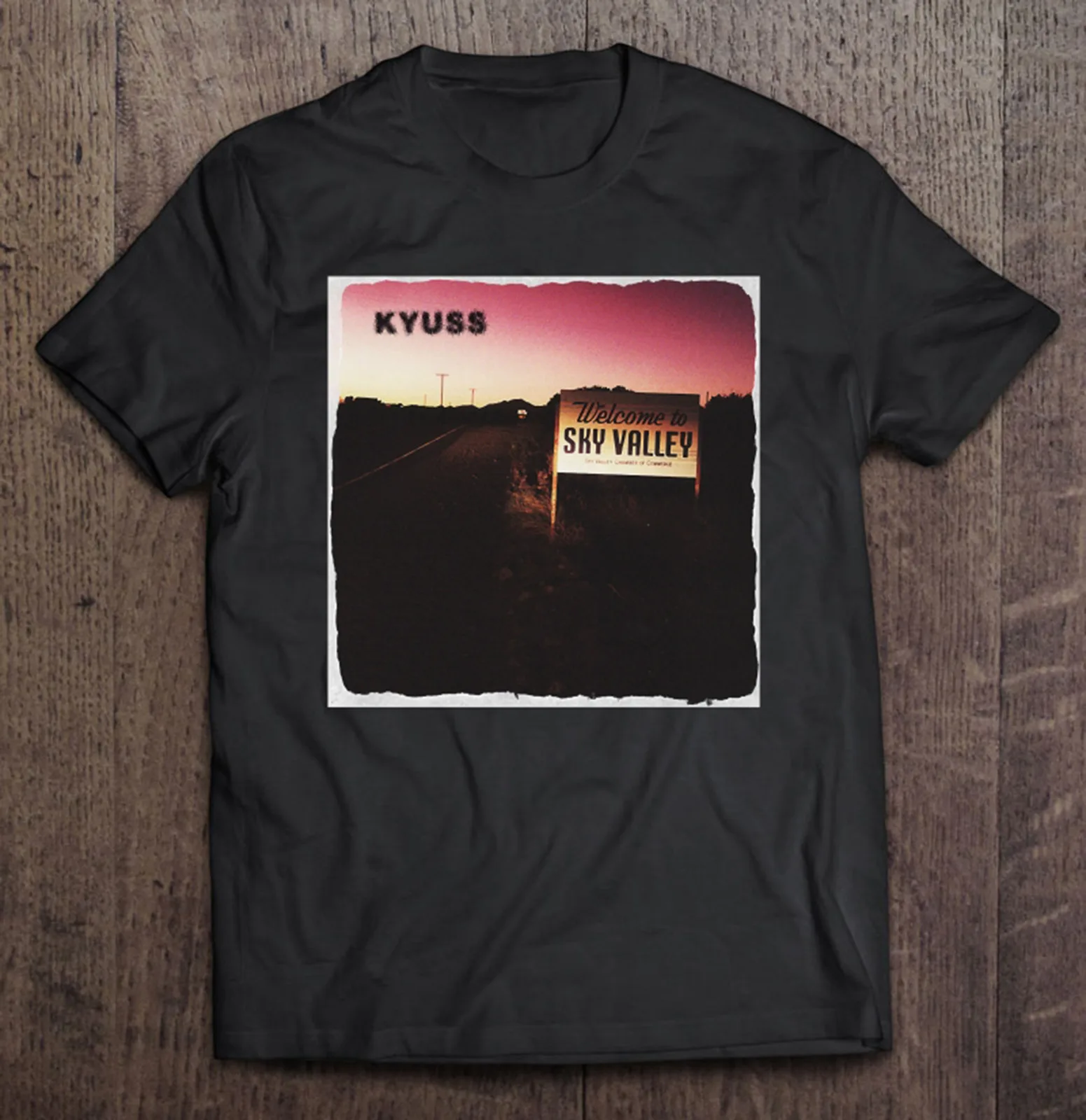 Kyuss - Sky Valley Album T Shirt Black Size S-4XL Gifl For Fan U1048