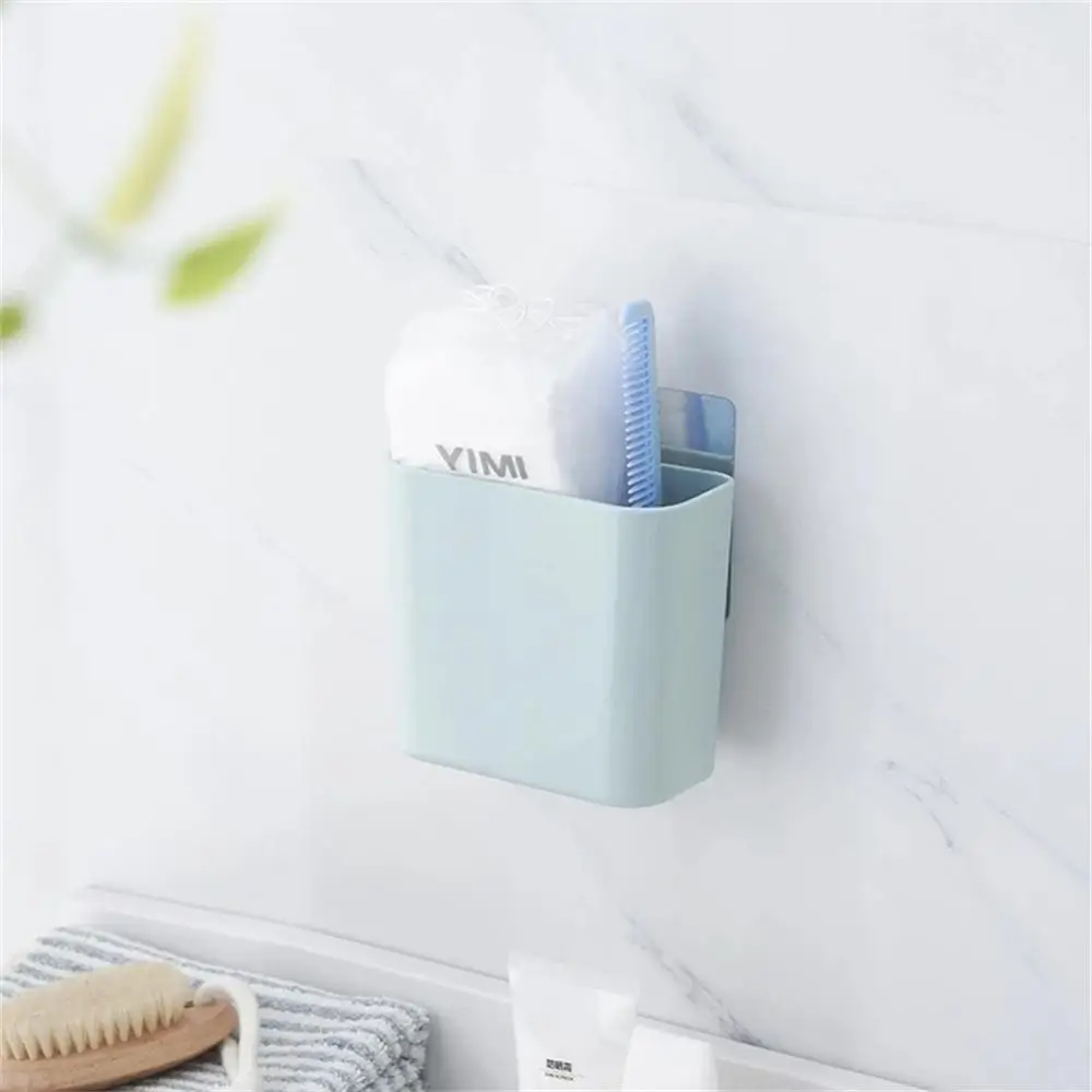 1/2/4PCS New Wall Mounted Toothbrush Holder No Punching Toothpaste Comb Rack Waterproof Bathroom Storage Shelf Portable Rack