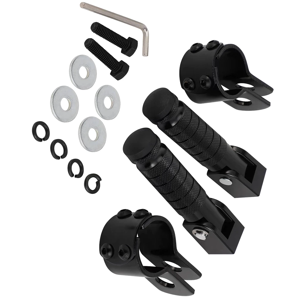 

Superior-Universal Folded Motorcycle Pedals Foot Rest For Kawasaki Honda Mopeds Scooters Bicycle Motorbike