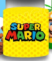 Fondo redondo de cumpleaños de Mario Yoshi, Fondo de Luigi Mario, cubierta de cilindro de Super Mario, decoración para fiesta de bienvenida de bebé y cumpleaños de niño, accesorio para fotografía