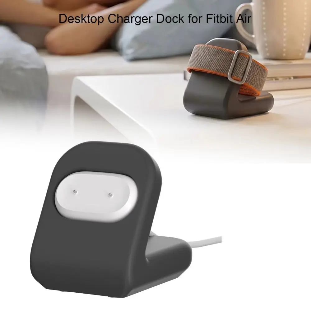3D Printed Fitness Tracker Charging Stand Upright Viewing Anti-slip Desk Charger Holder Compact Portable for Google Fitbit Air