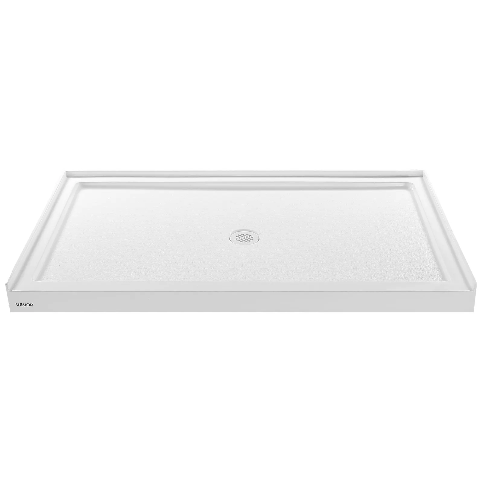 

Shower Pan, 60″ L X 36″ W Single Threshold Shower Base, Rectangle Acrylic & PVC Showering Base In White, Slip-Resistant