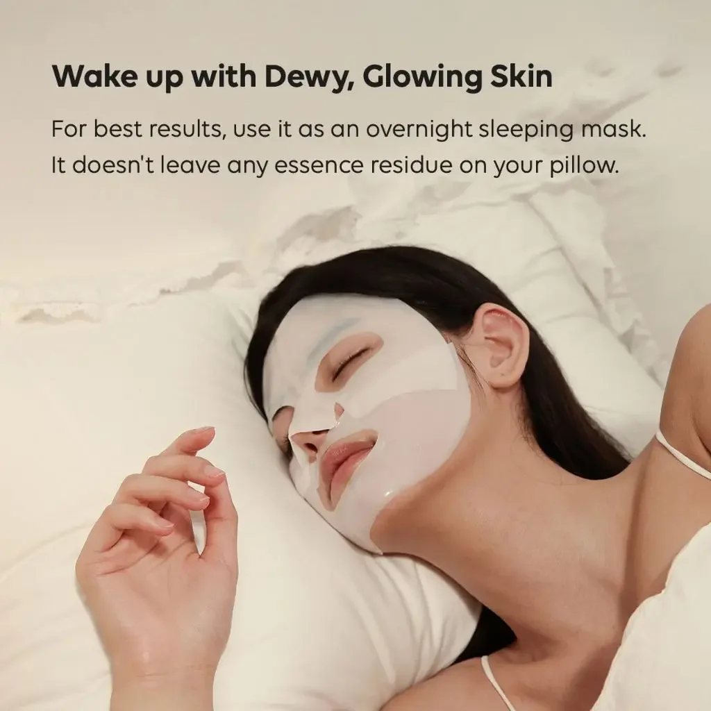 1/5/10PCs Moisturizing Refreshing Brightening Face Bio Collagen Face Mask Shrink Pores Deep Hydrating Overnight Mask Skin Care