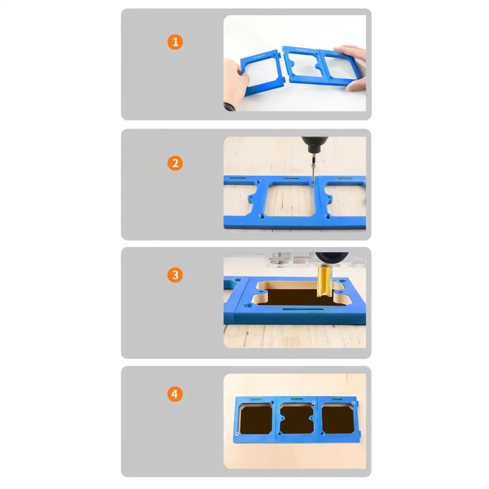 Socket Box Template 86 Type Cutout Outlet Guide With Contour Milling Cutter Electrical Box Cutout Template For Drywall
