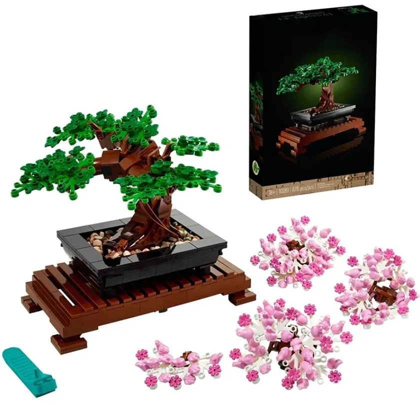 Miniso Disney drzewo Bonsai Fit 10281 bukiet kwiatów wieczny 3D zestaw klocków klocki Model roślina dekoracyjna domowa zabawka doniczkowa