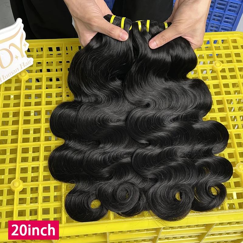 

Наборы волос GDYLuxury Body Wave: 100% натуральные необработанные вьетнамские волнистые волосы, натуральный цвет # 1B 10-30 дюймов