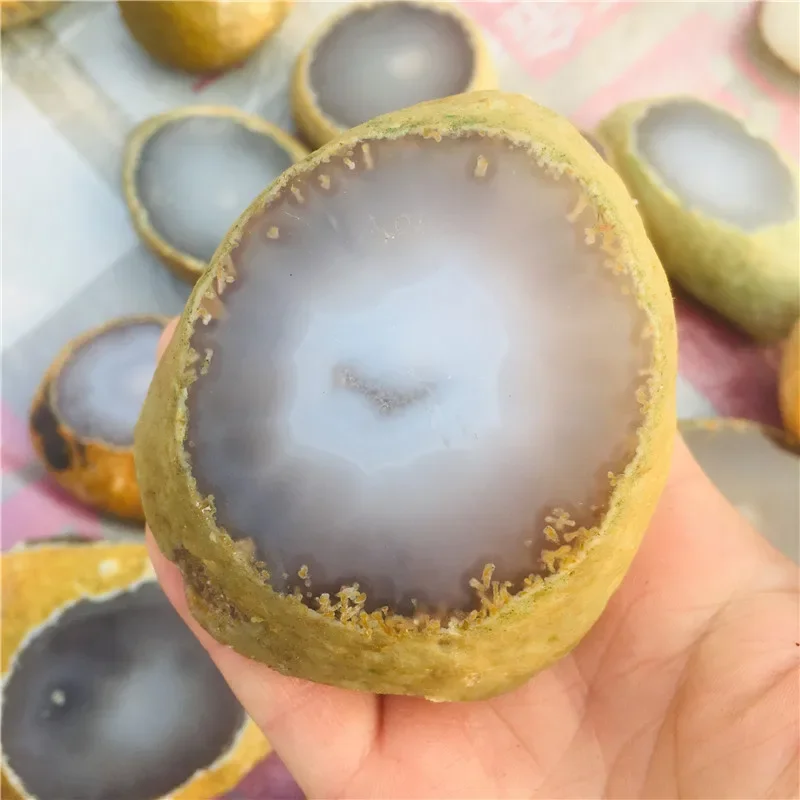 300-400g Natural rough Agate stone Raw healing crystal agate1pc