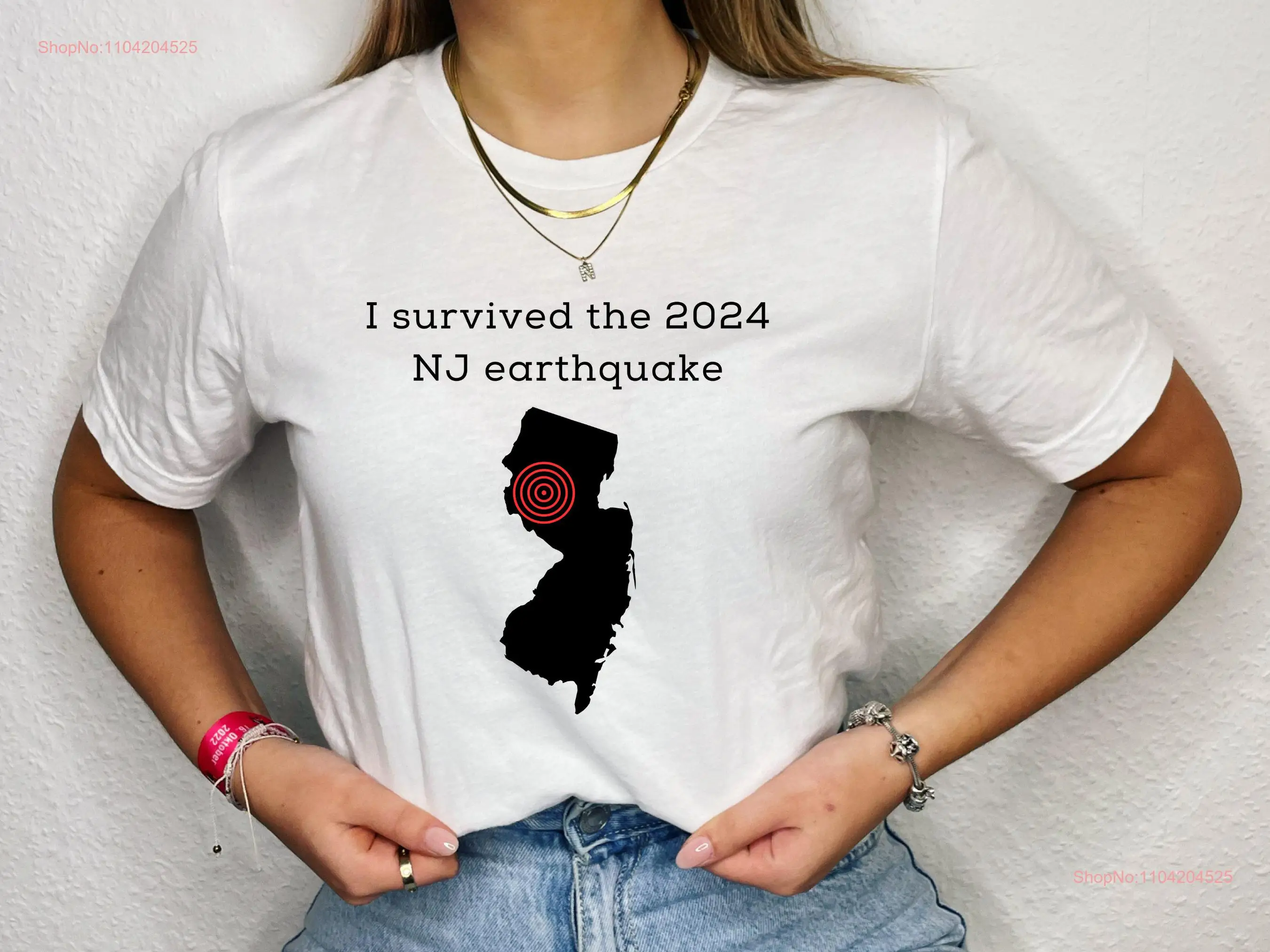 New Jersey earthquake survivor tee shirt I survived the 2024 t NJ earth quake funny gift science teacher