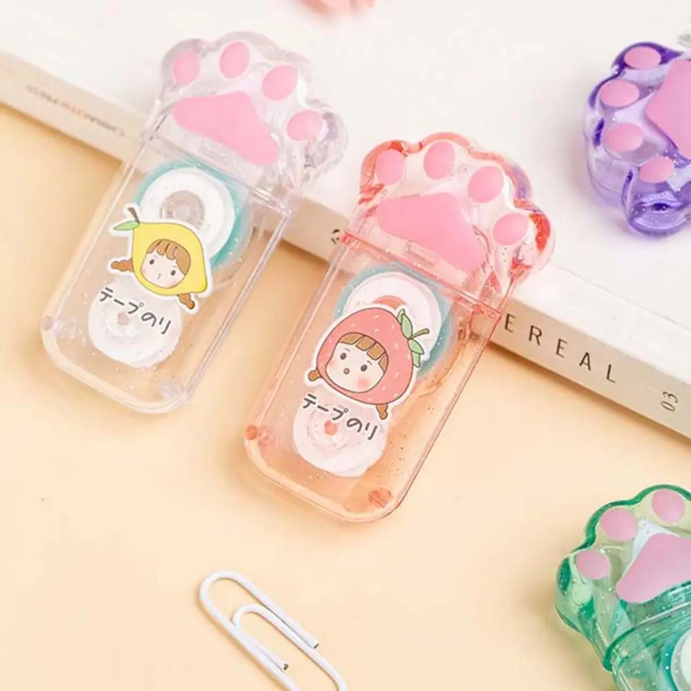Double-sided Tape DIY Craft Runner Roller Tape Roller Tape Adhesive Paper Tape Cat Claw Pointing Glue Stick Double Sided