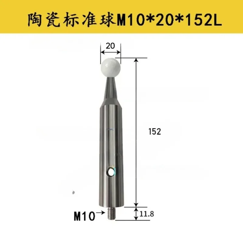 Suitable for Three Coordinate Ceramics Ball Probe Three Dimensional Stylus M8/10 Calibration Detection CNC Machine Touch Probe