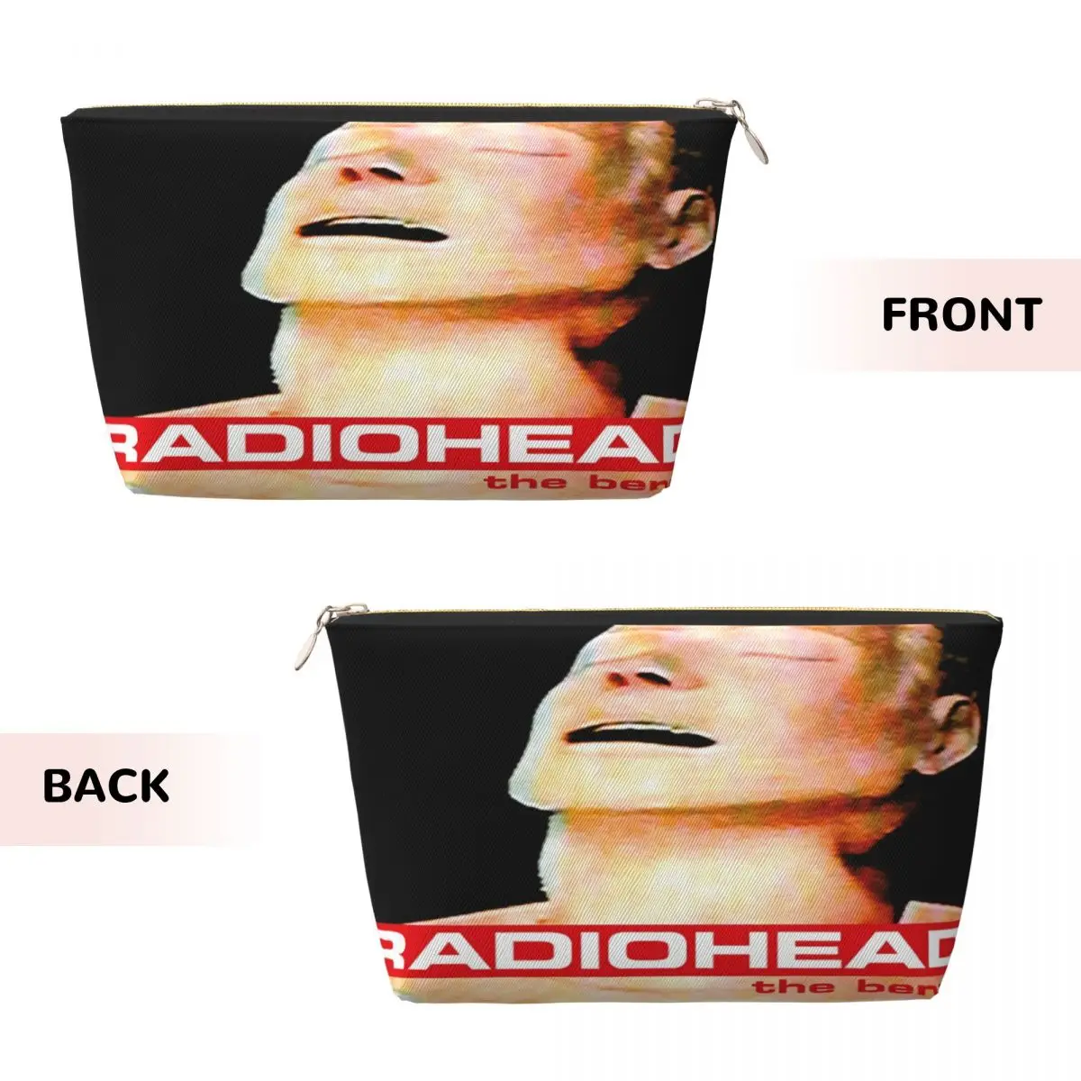 Custom Rock Band Radioheads The Bends Travel Cosmetic Bag Women Makeup Toiletry Organizer Ladies Beauty Storage Dopp Kit