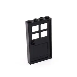 5pcs Small Building Block Doors 1x4x6 Building Block Accessories Double Opening Compatible with Lego Part 60596+60623