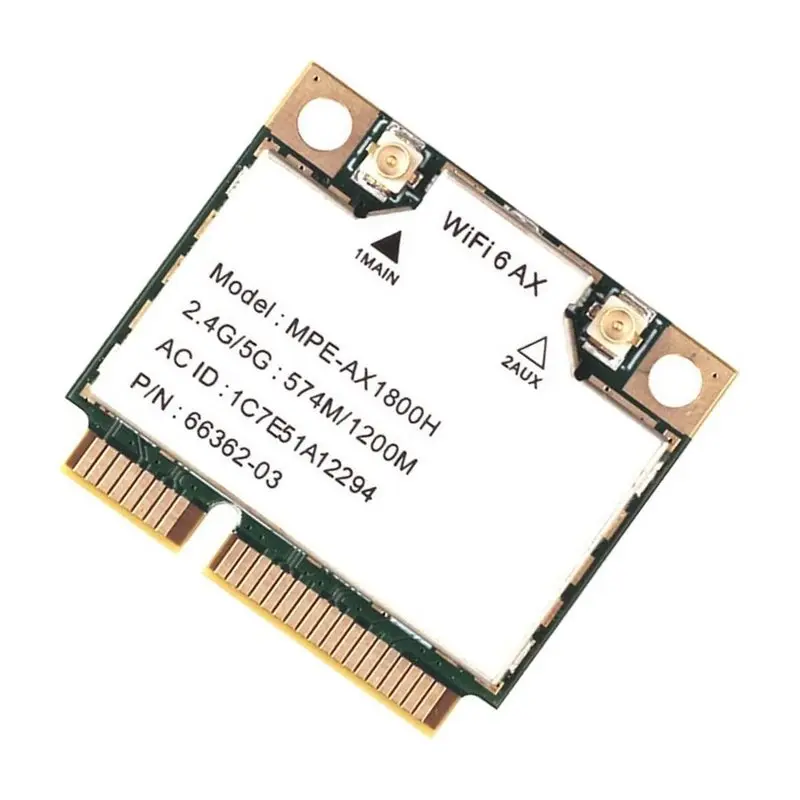 NEW HOT In Stock-Wifi 6 Dual Band Wifi 6 Bluetooth 5.2 Card Mini Pcie Adapter AX1800H Wifi 6 Bluetooth 5.2 2.4G/5Ghz For Laptop/